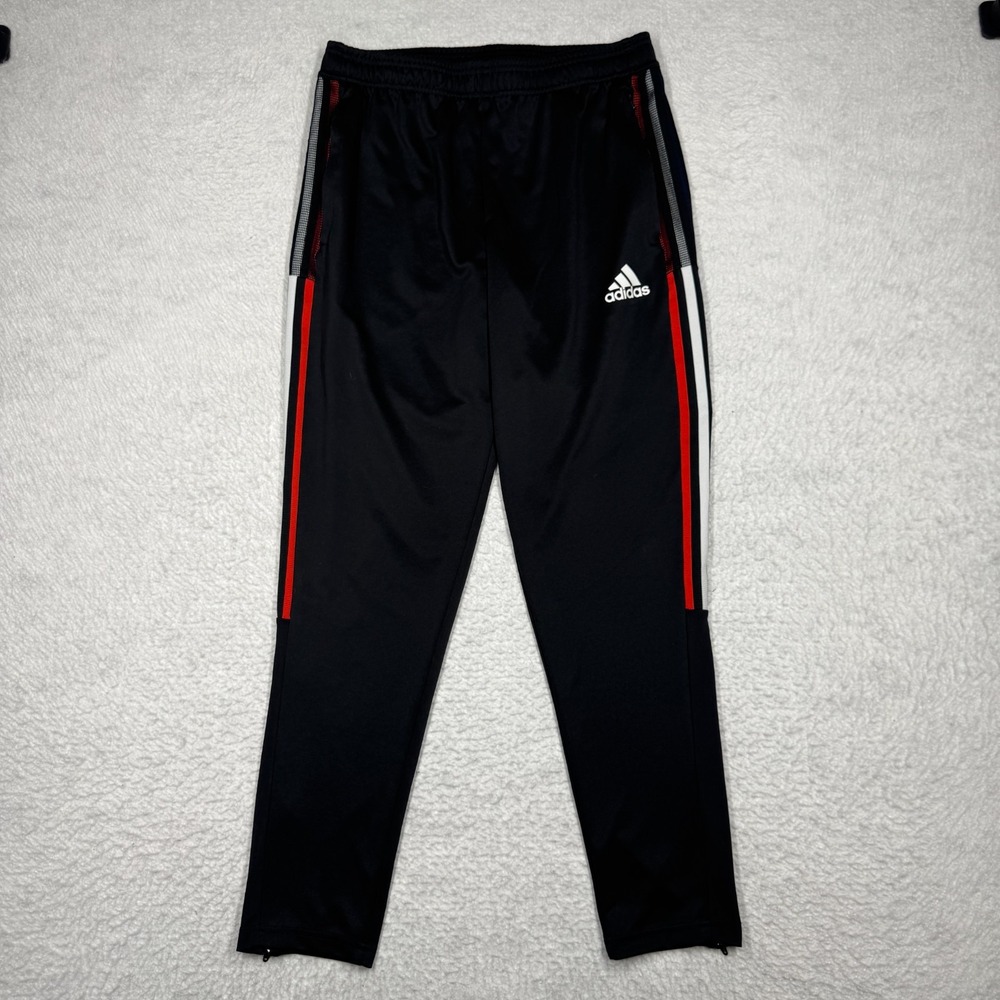 Adidas Tiro Aeroready Black Red White Blue 3 Striped Track Pants Men's Size M
